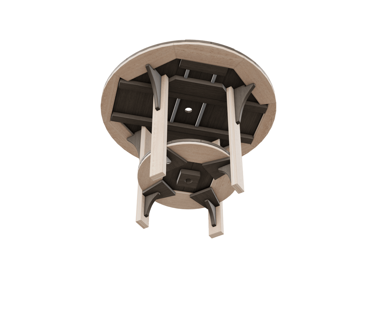 Great Bay Amish Poly Patio Round Dining Height Table