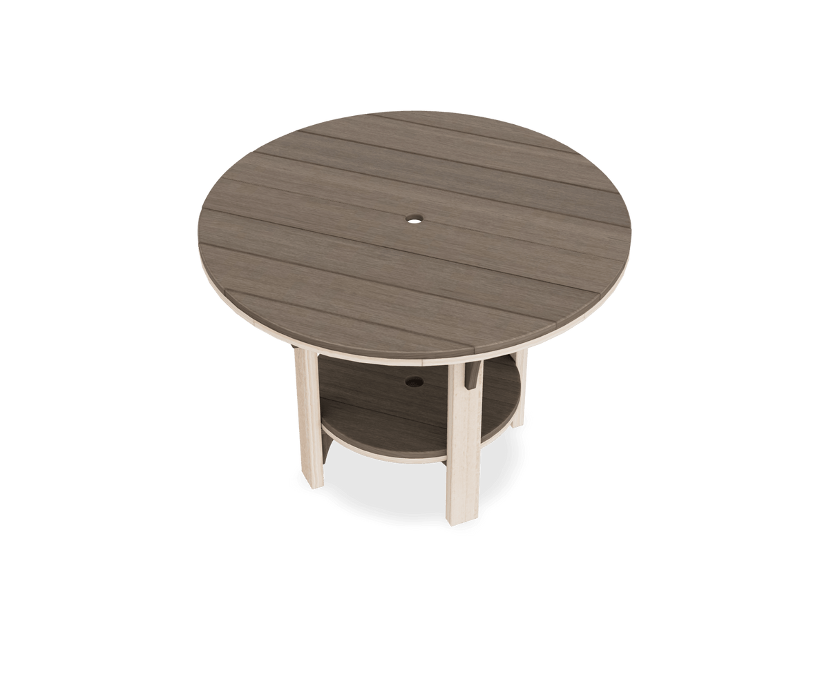Great Bay Amish Poly Patio Round Dining Height Table