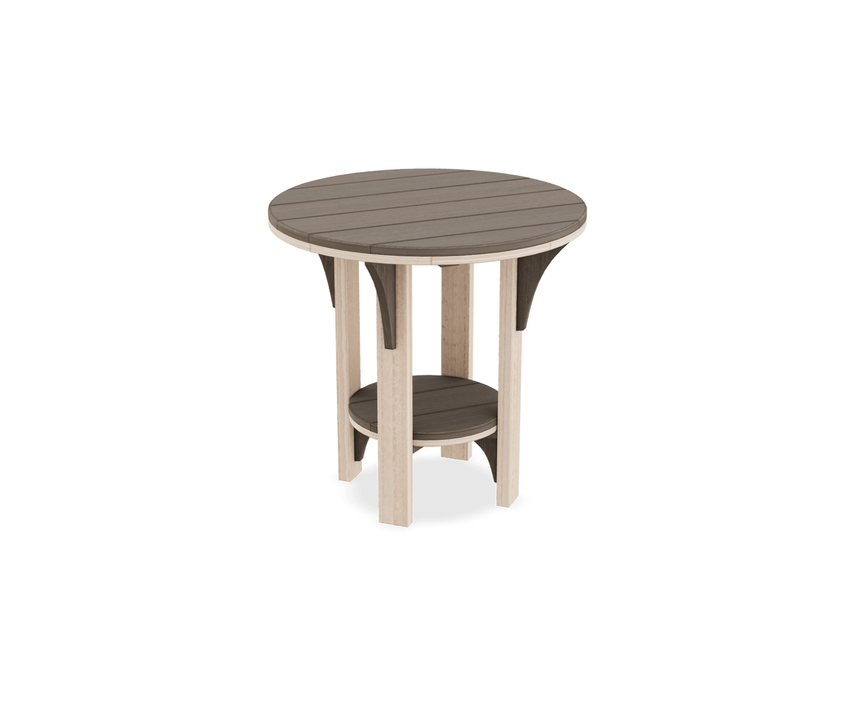 Great Bay Amish Poly Patio Round Dining Height Table