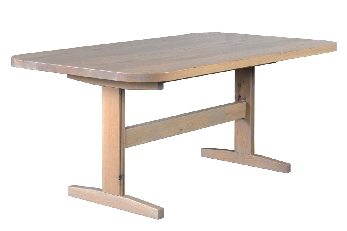 Amish Arles Rustic Barnwood Solid Top Table