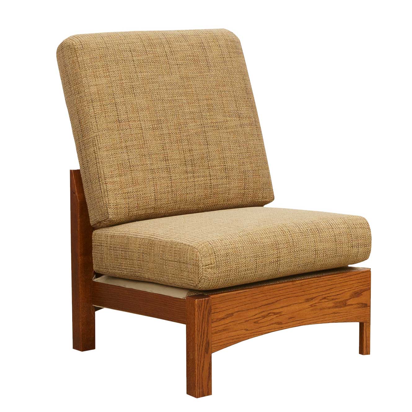 Amish Craftsman Mission Wood Frame Sectional Corner Sofa