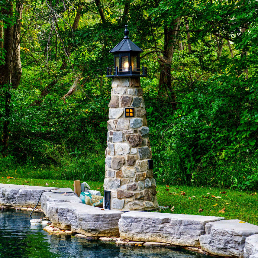 Real Stone, Set by HandStone veneer laid in mortar gives each piece the look ...
