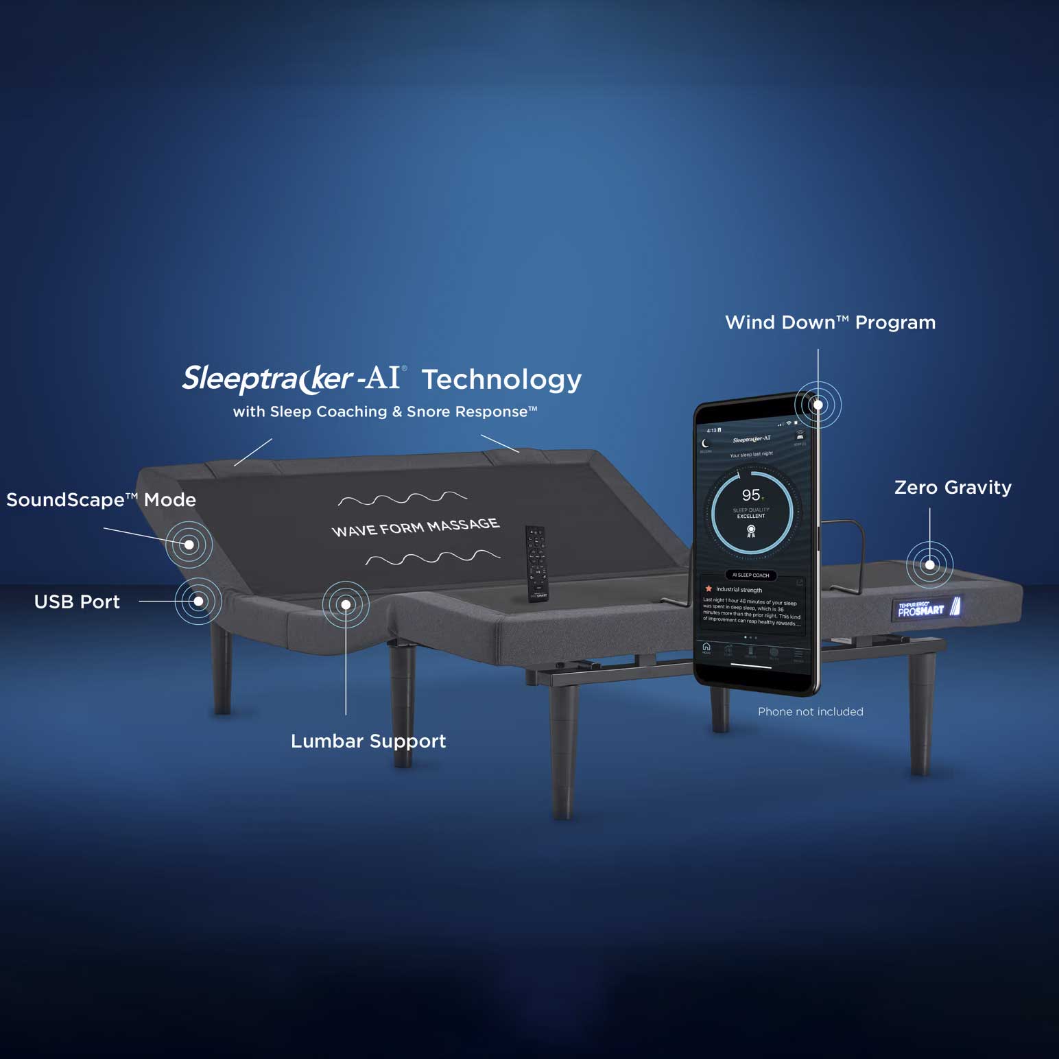 Tempur-Ergo ProSmart Adjustable Mattress Base