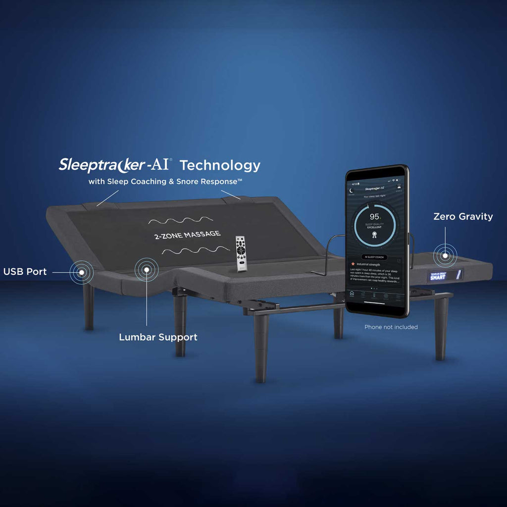 【まさちん】TEMPUR ERGO SMART ダブルベッド140×200 Tempur-Ergo Smart Adjustable Mattress Base