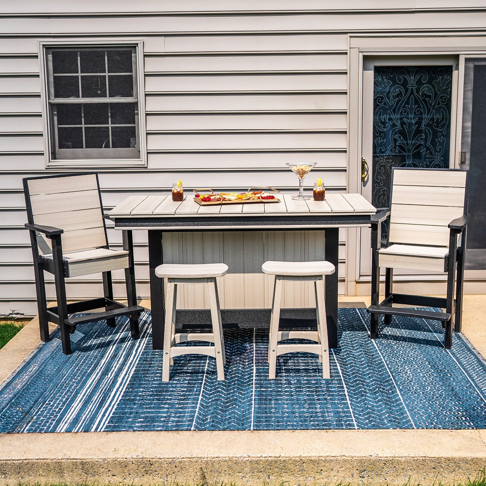 Amish Coastal Modern 3' x 6' Outdoor Bar Table