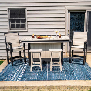 Amish Coastal Modern 3' x 6' Outdoor Bar Table