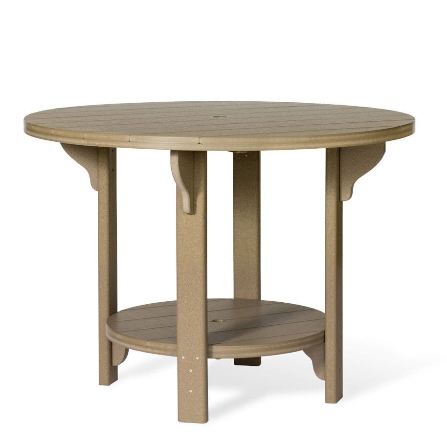 48" Round Amish Counter Table Leisure Lawns