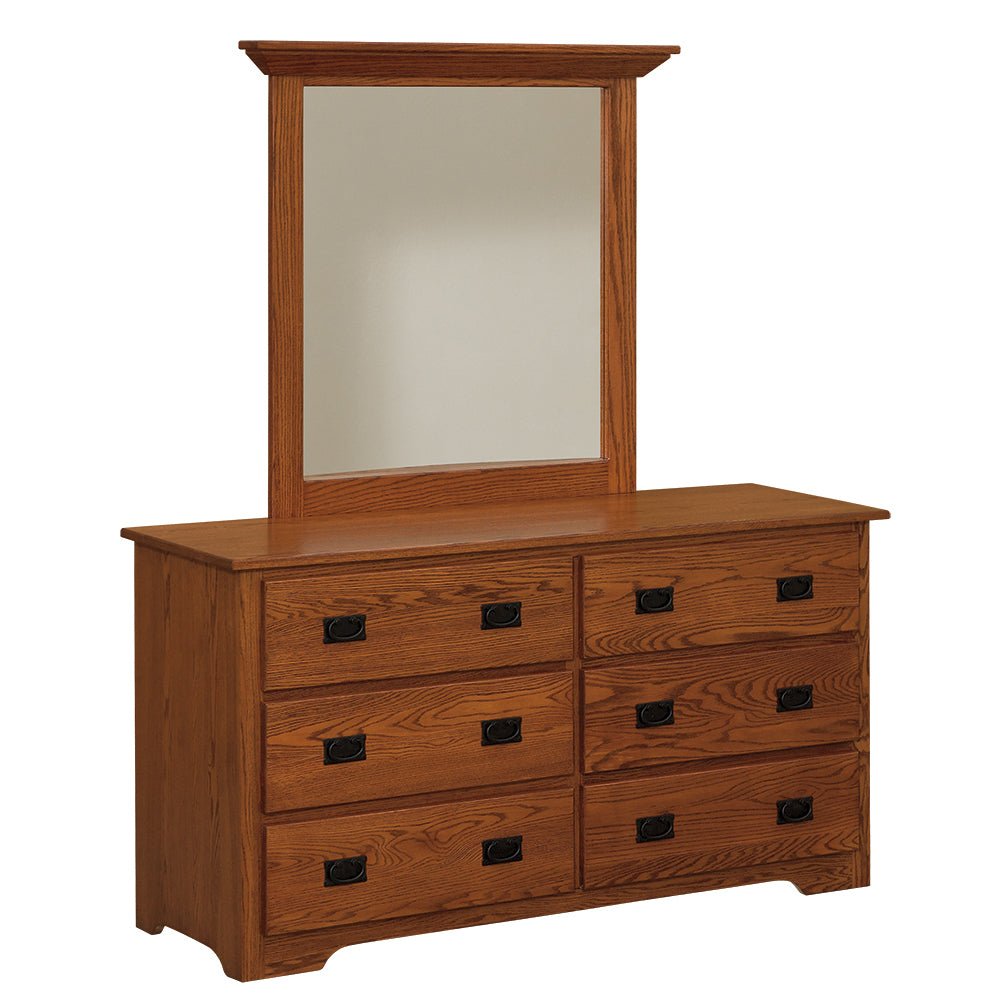 Mission 6 Drawer Amish Solid Wood Dresser Mission 6 Drawer Amish Solid Wood Dresser