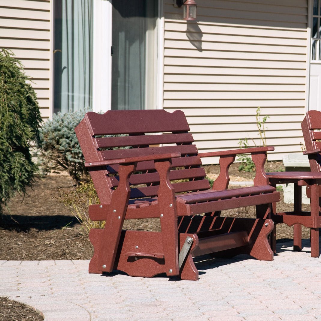 Amish 4' West Chester Poly Patio Glider - snyders.furniture