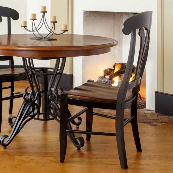 Amish Chalet Wood Dining Chair - snyders.furniture