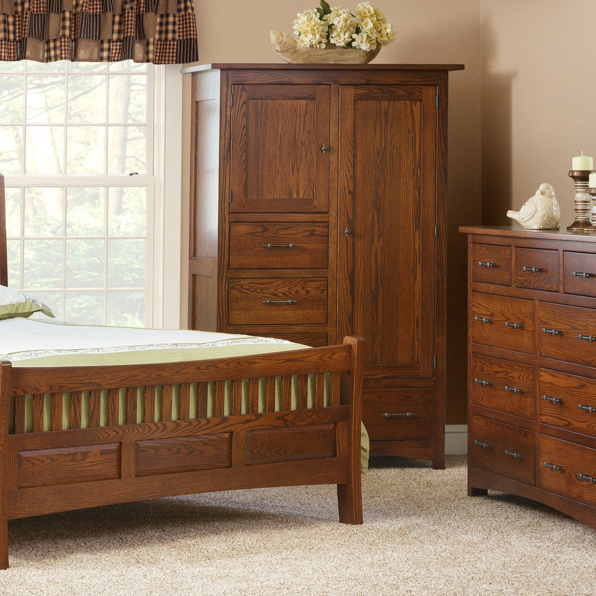 Amish Classic Mission Chifferobe - snyders.furniture