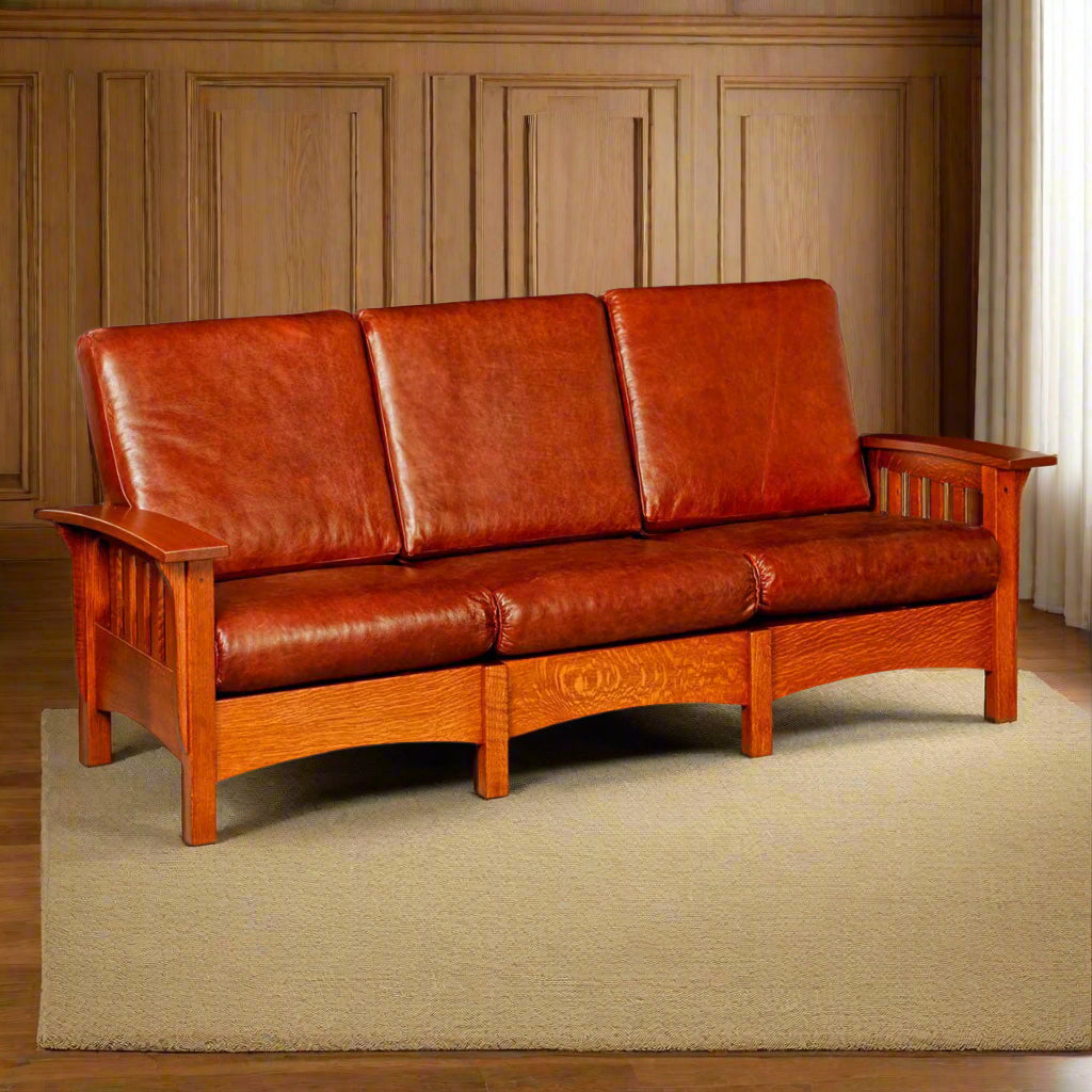 Amish Classic Mission Morris Sofa - snyders.furniture