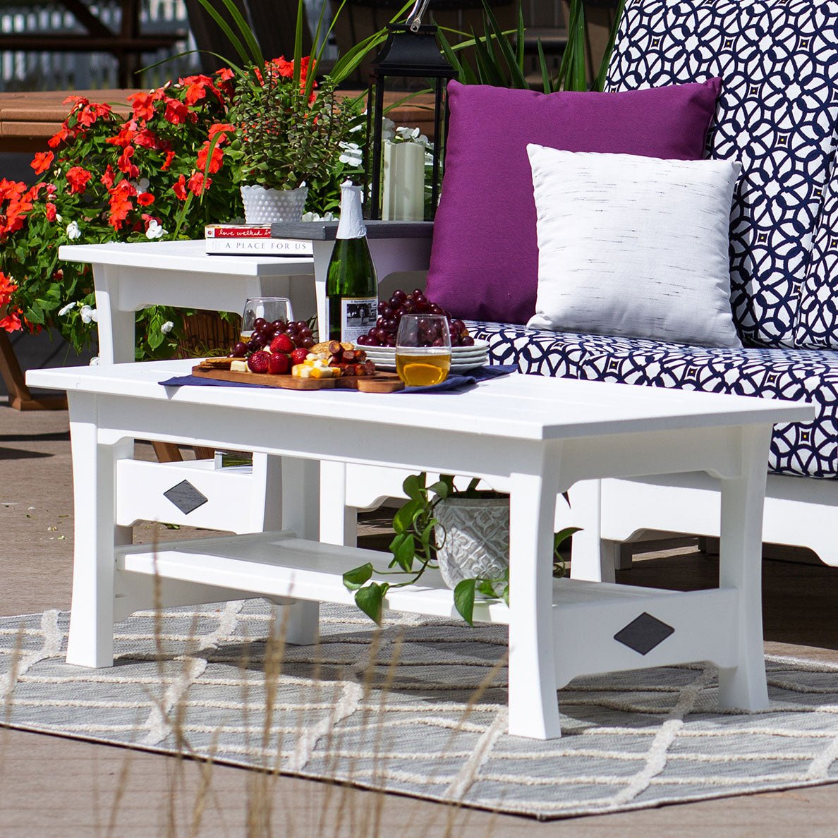 Amish Colonial Mission Patio Coffee Table - snyders.furniture