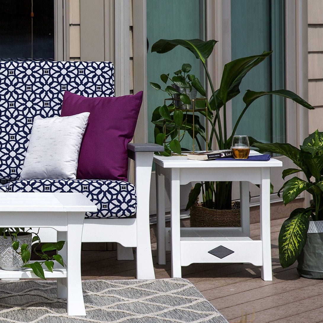 Amish Colonial Mission Poly Patio End Table - snyders.furniture