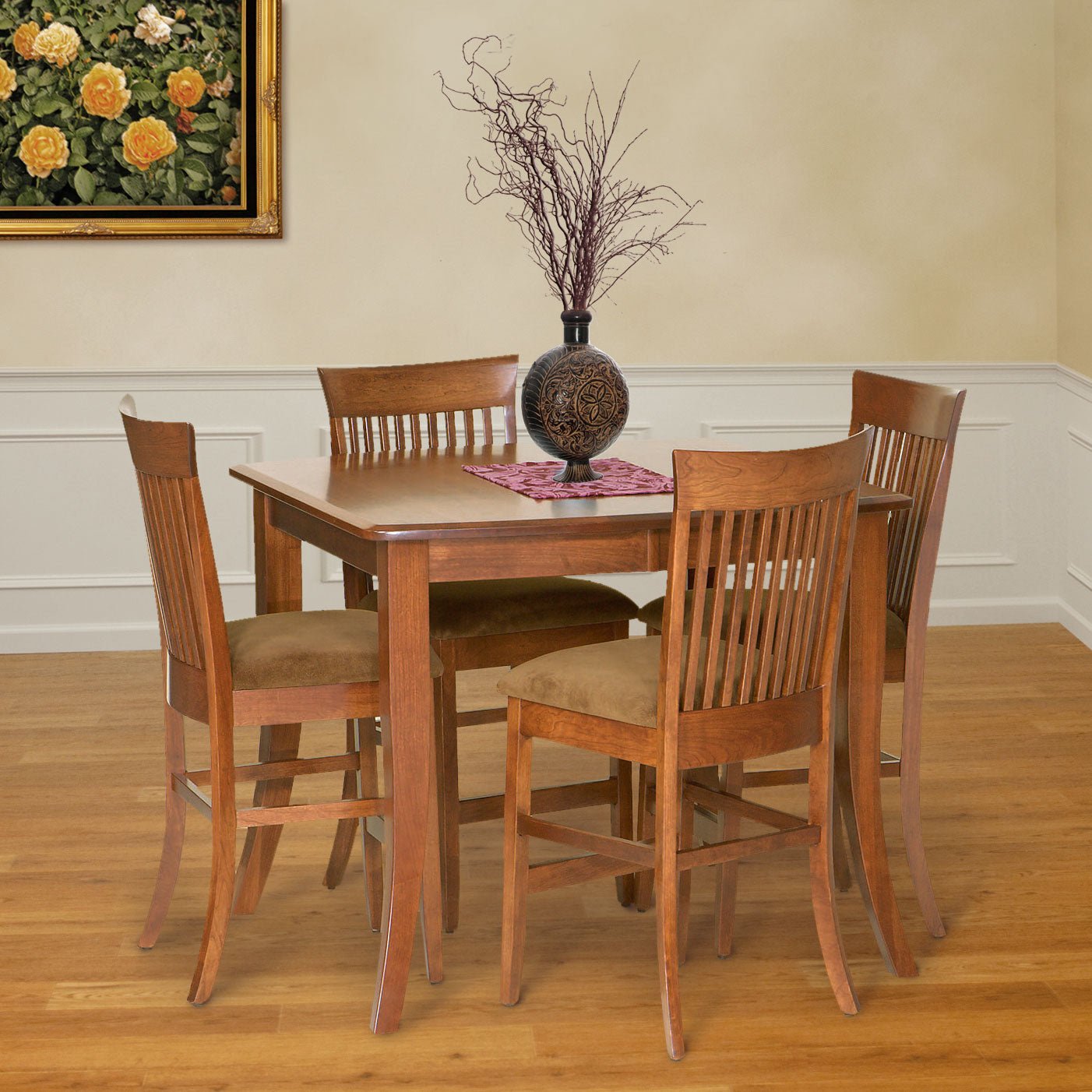 Amish Concord Expandable Leg Counter Gathering Table - snyders.furniture