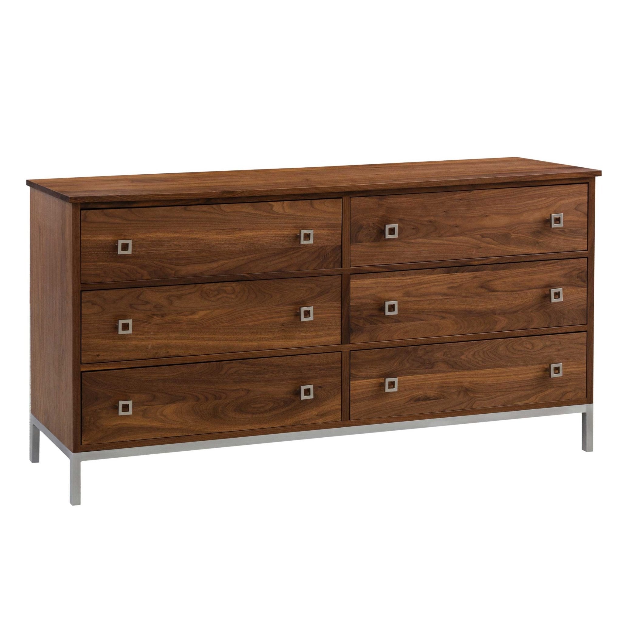 Amish Danish Solid Walnut Triple Bedroom Dresser Amish Danish Solid Walnut Triple Bedroom Dresser