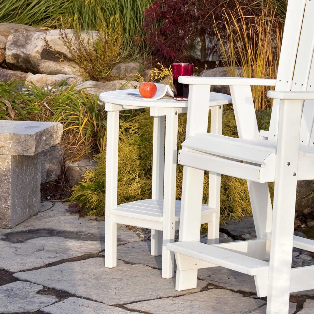 Amish Double Tier Poly Patio Counter Table - snyders.furniture