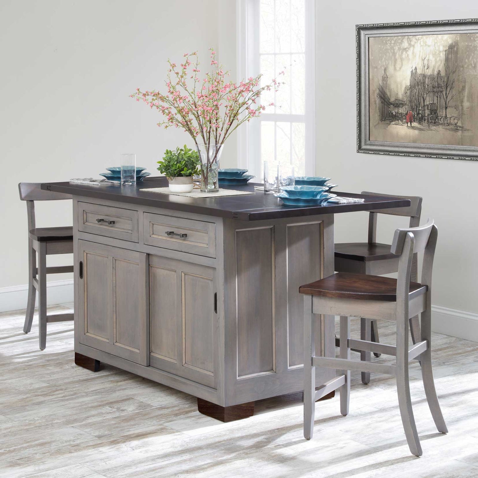 Amish Hudson Kitchen Island - snyders.furniture
