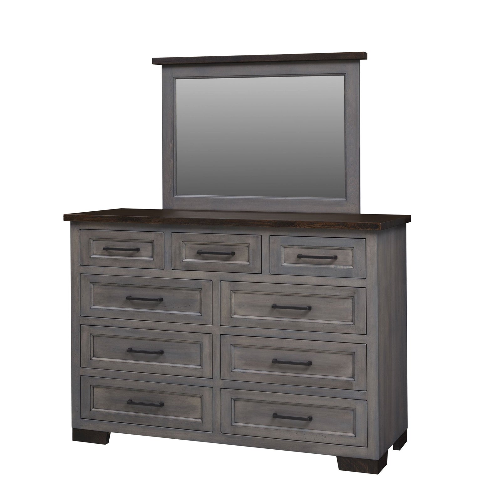 Amish Hudson Solid Wood High Dresser - snyders.furniture