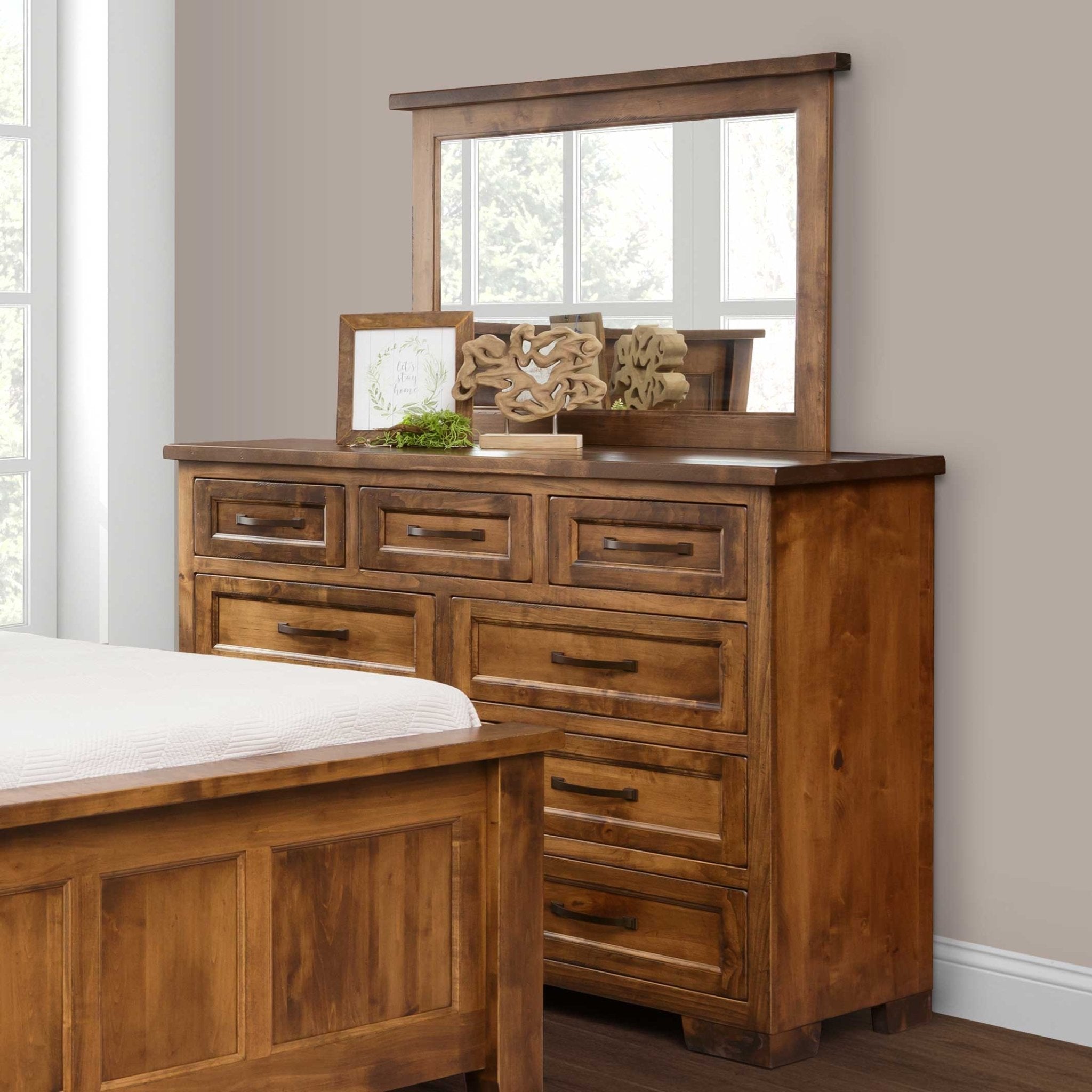 Amish Hudson Solid Wood High Dresser Amish Hudson Solid Wood High Dresser