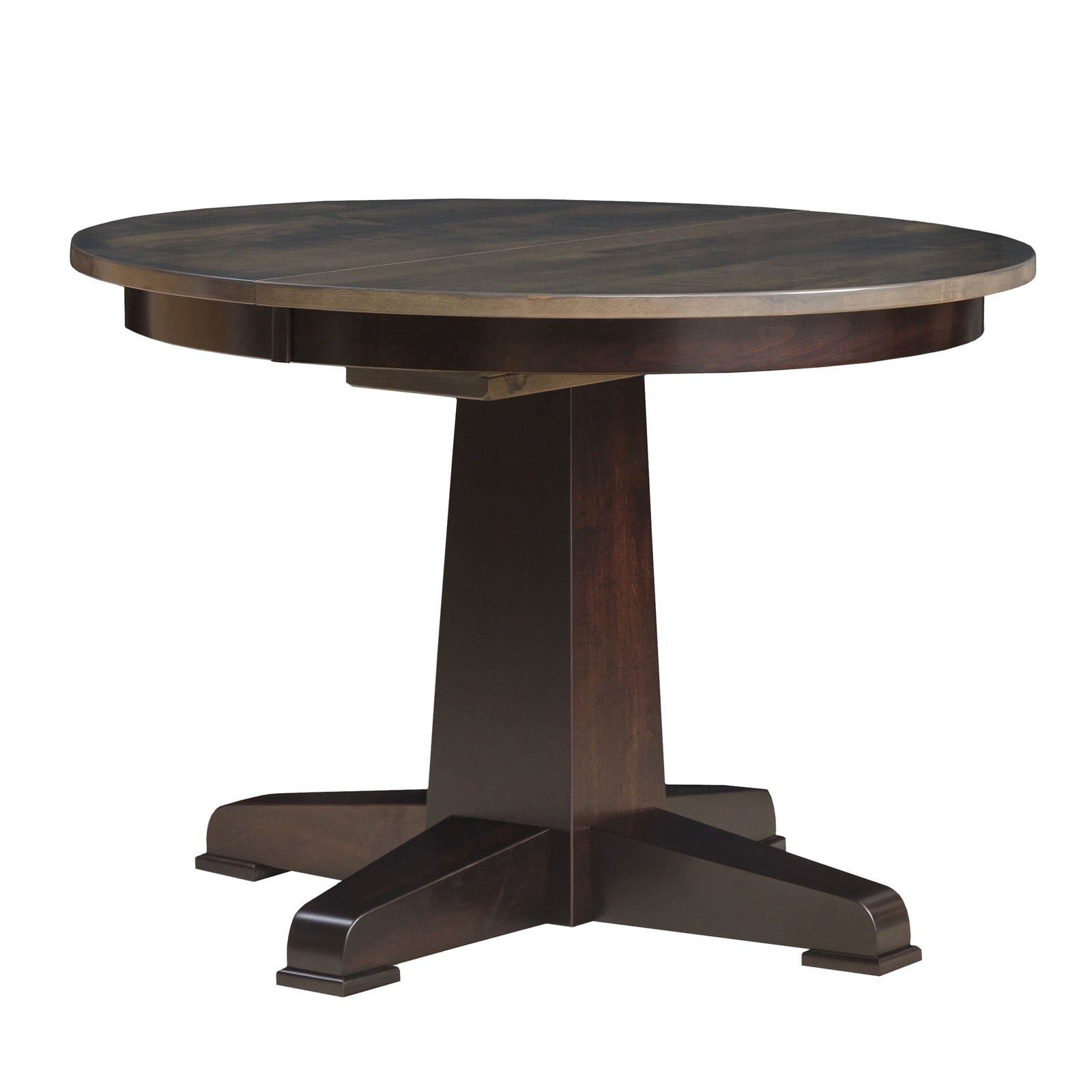 Amish La Croix Round Expandable Dining Table - snyders.furniture