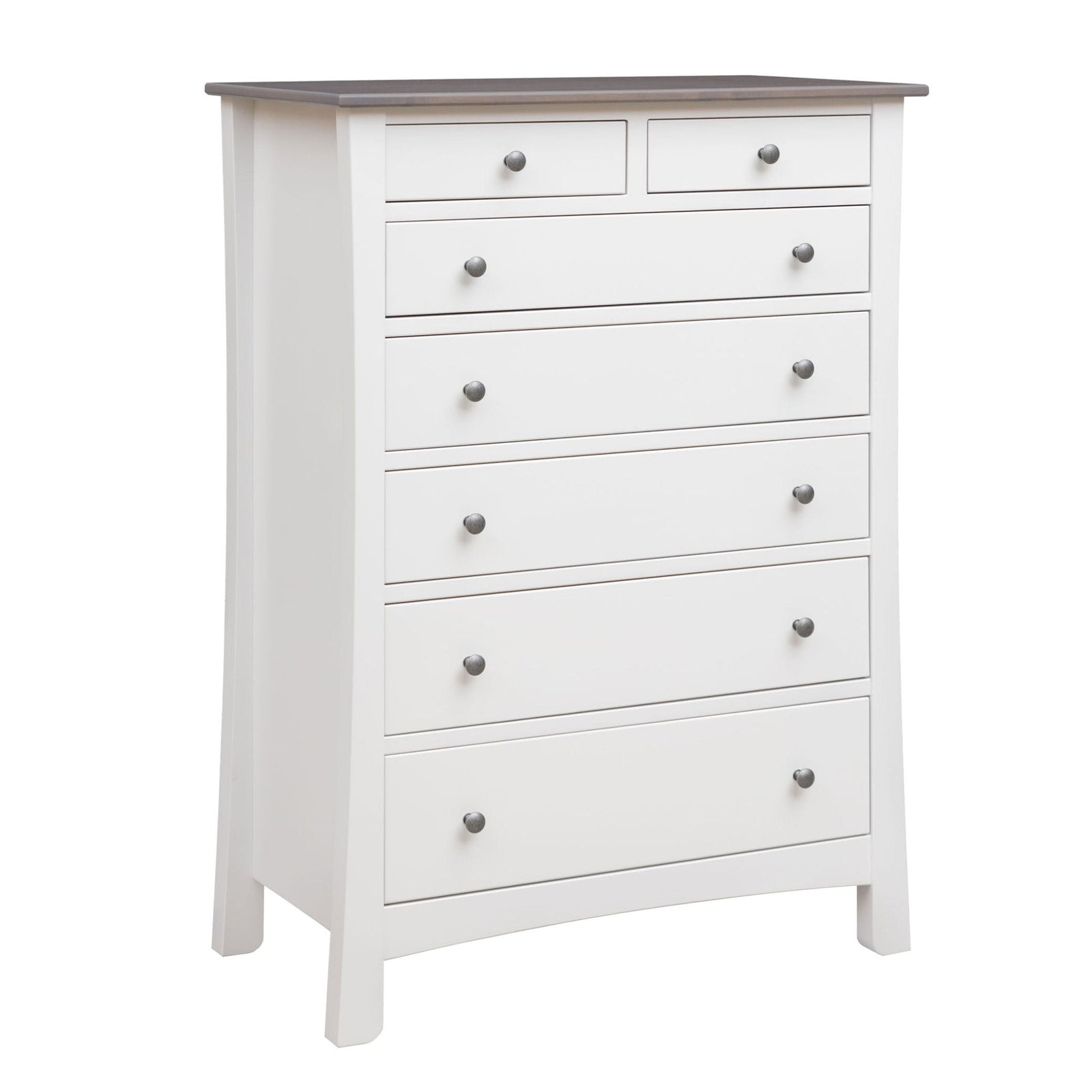 Amish New Transitions Chest of Drawers shown in the bedroom of a traditional colonial home