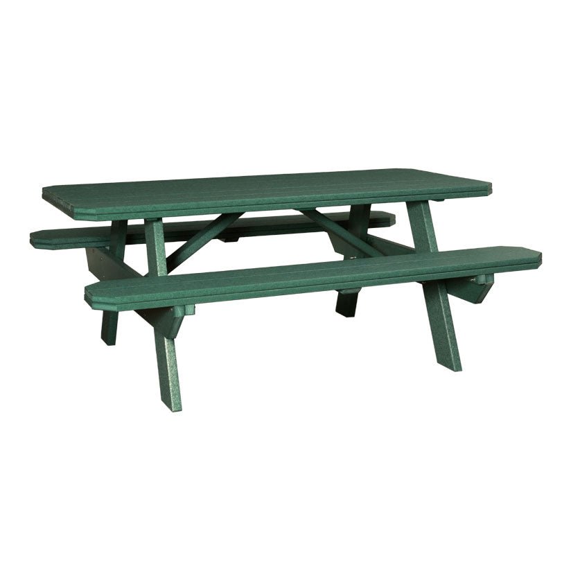 Amish Outdoor Poly 72&quot; Picnic Table for 6 - snyders.furniture