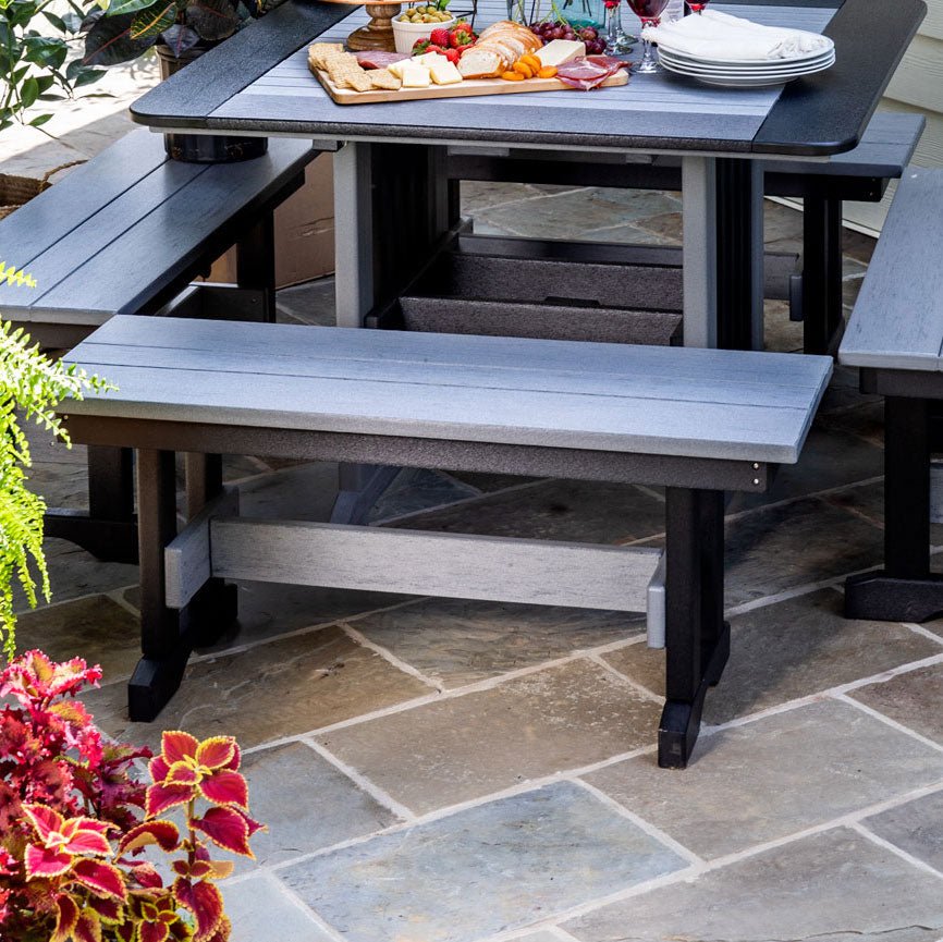 Amish Poly 42" Patio Dining Bench - snyders.furniture