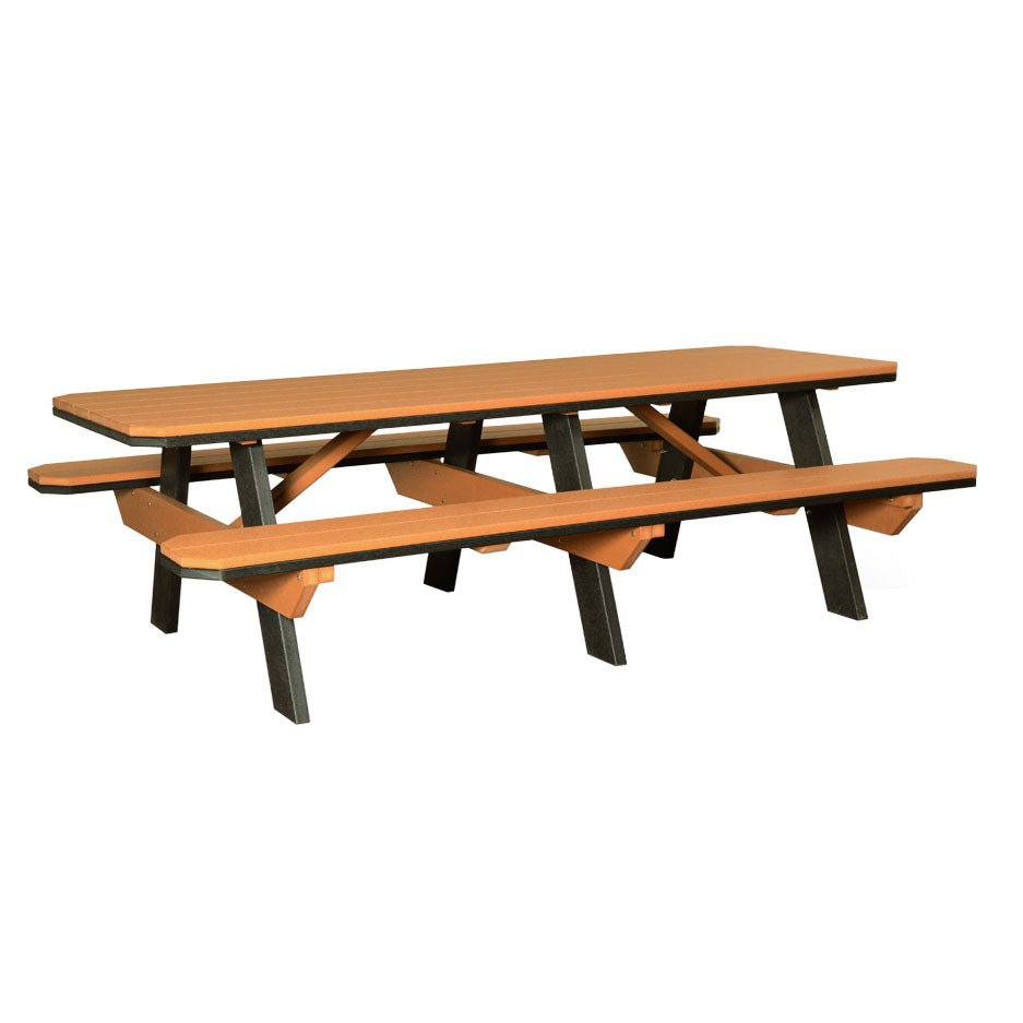 Amish Poly 96&quot; Picnic Table for 8 - snyders.furniture