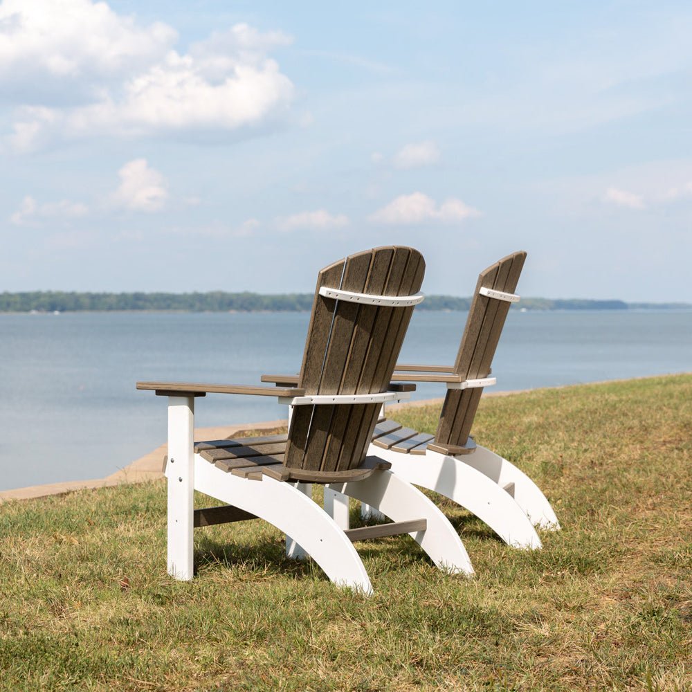 Amish Poly Deluxe Fanback Grandpa Adirondack 2pc Set for 2 - snyders.furniture