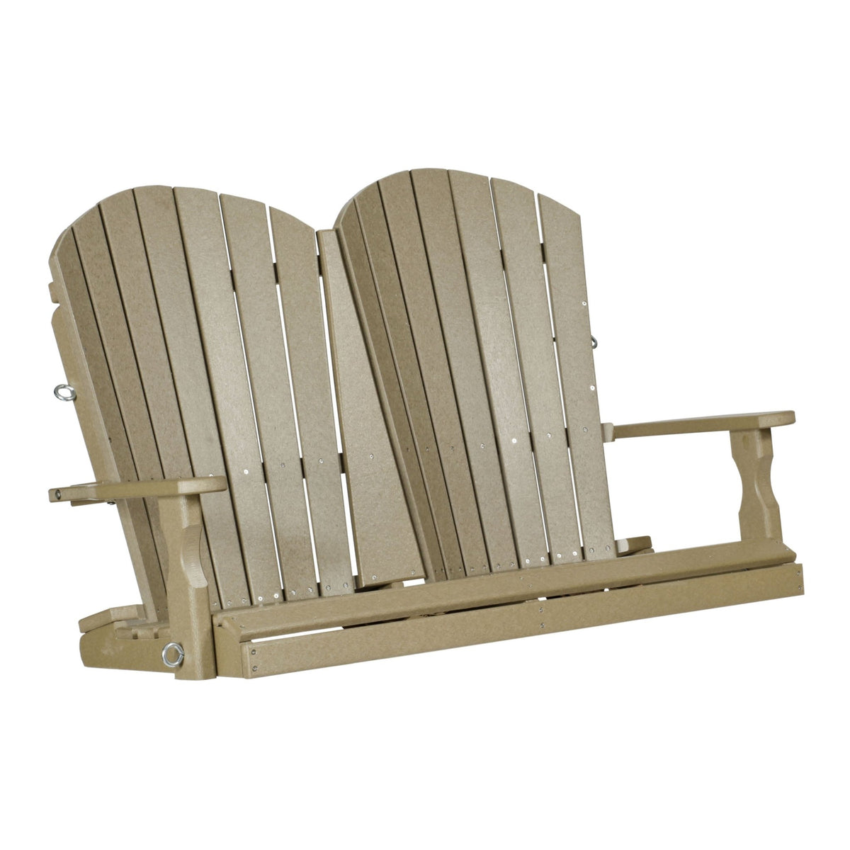 Amish Poly Fan Back Porch Swing Leisure Lawns