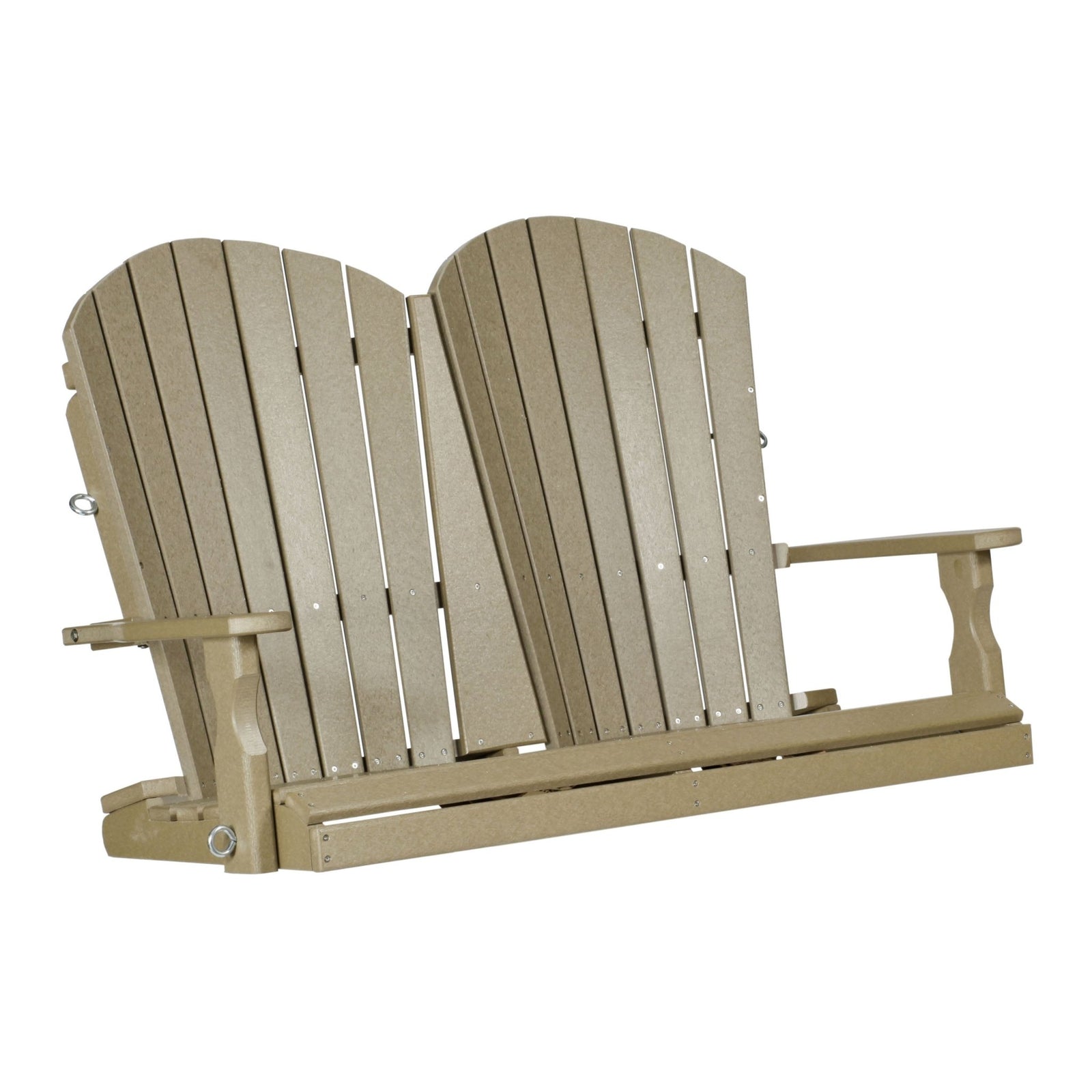 Amish Poly Patio Fan Back Porch Swing - snyders.furniture