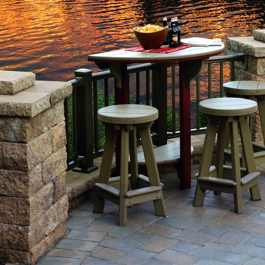 Amish Poly Patio Barstool - Main Image