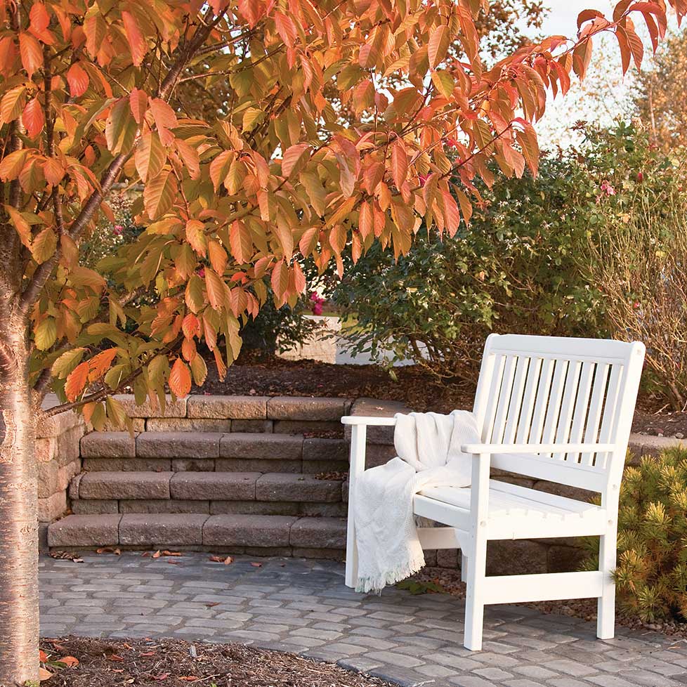 Poly Tree Bench Amish Poly Patio English Garden 4' Bench - snyders.furniture