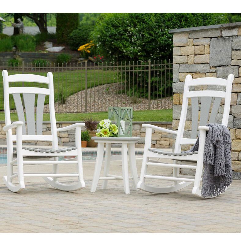 DIESEL Rock Chair ホワイト 2脚セット Amazon.com: Trex Outdoor Furniture TXS121-1-CW Yacht Club 3-Piece