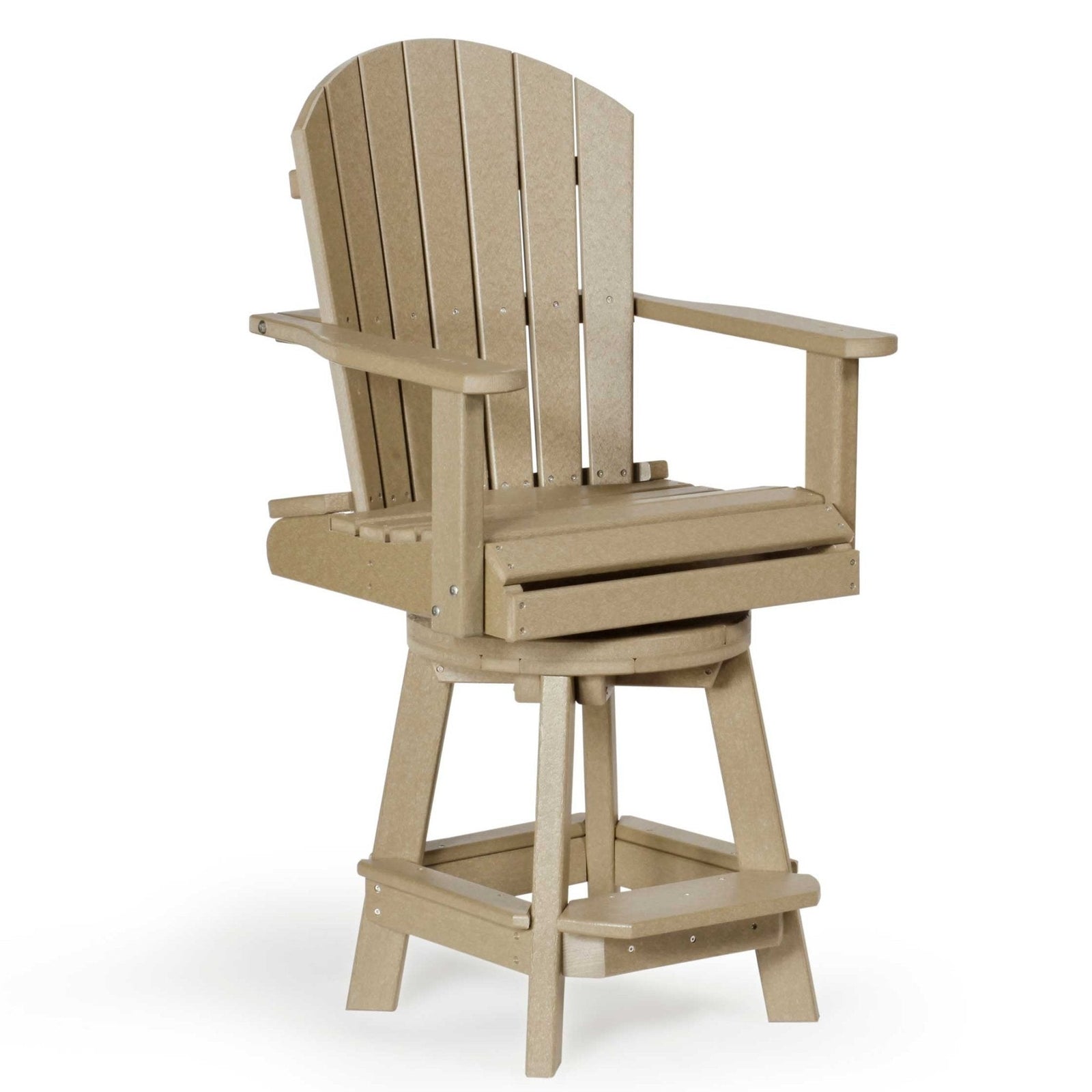 Amish Poly Swivel Balcony Bar Chair - Quick Ship - snyders.furniture