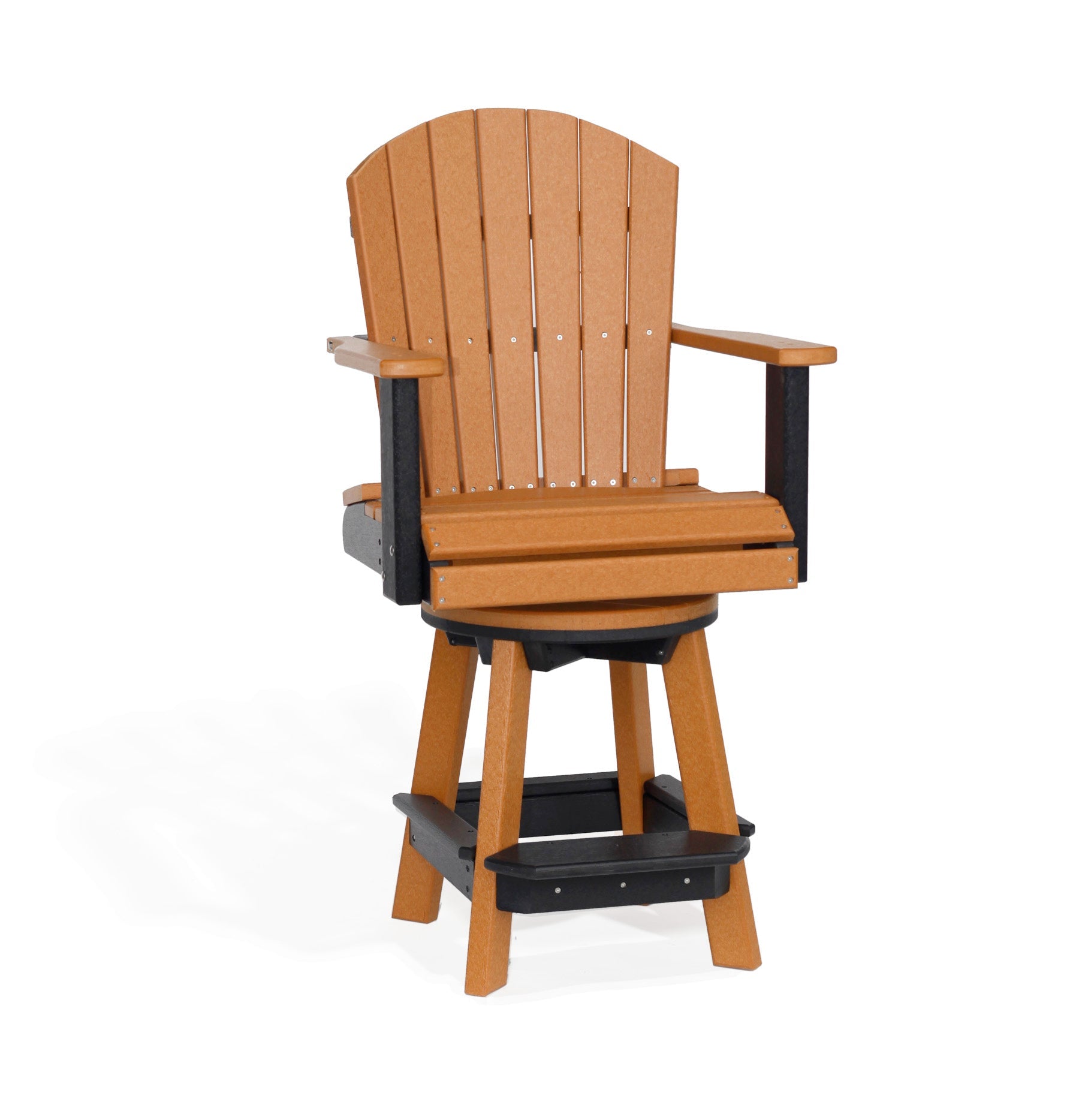 Amish Poly Swivel Balcony Counter Chair Leisure Lawns