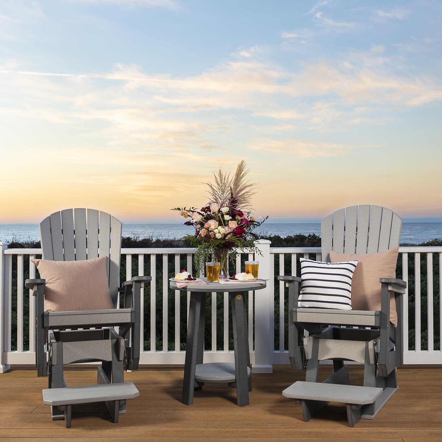 Amish SeaAira 24" Bistro Round Bar Table - snyders.furniture Amish SeaAira 24" Bistro Round Bar Table - snyders.furniture