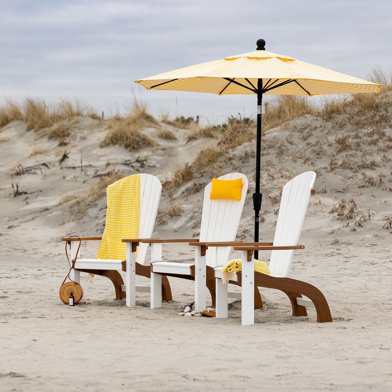 Amish SeaAira Adirondack Perch Patio Dining Height Chair - snyders.furniture