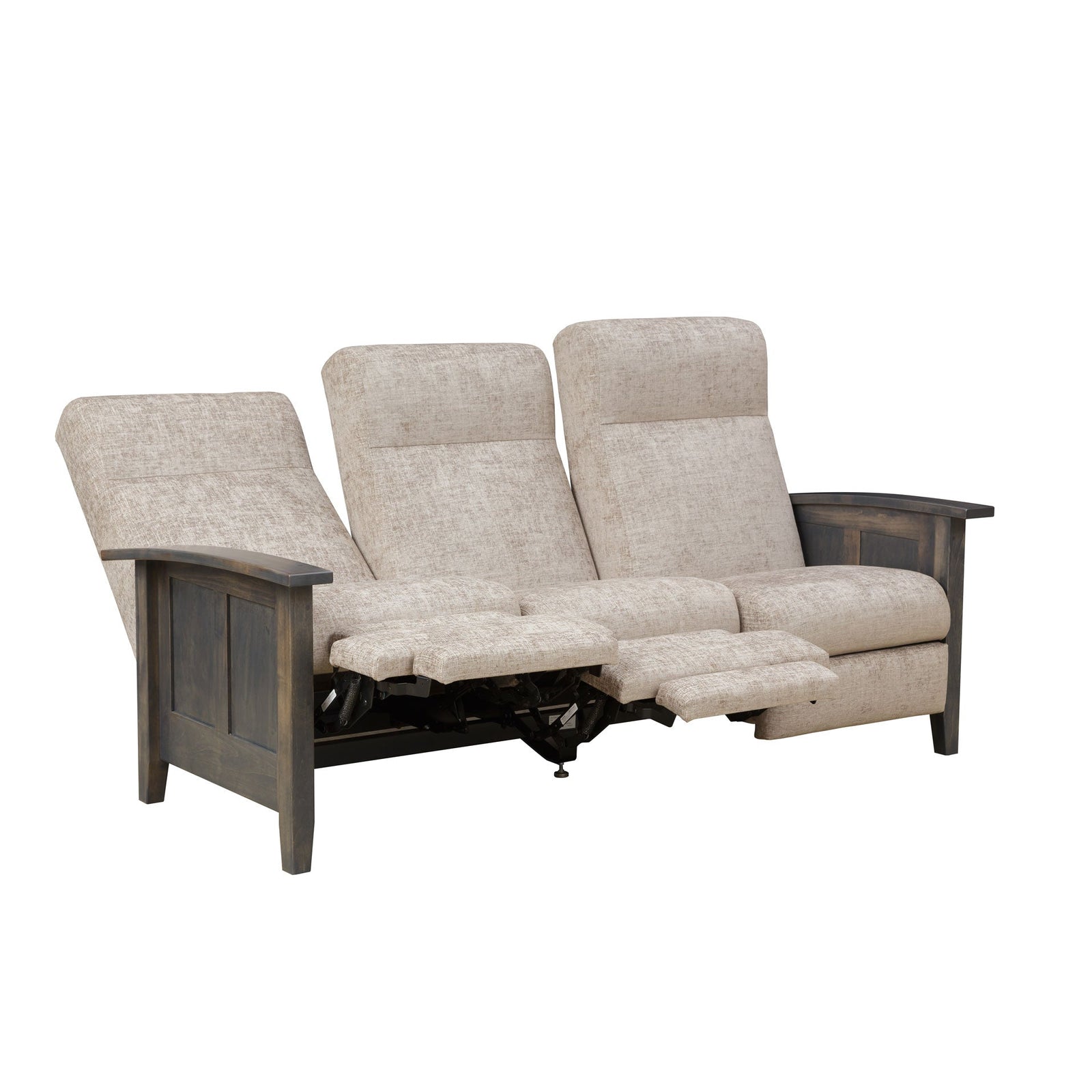 Amish Shaker Recliner Sofa - snyders.furniture