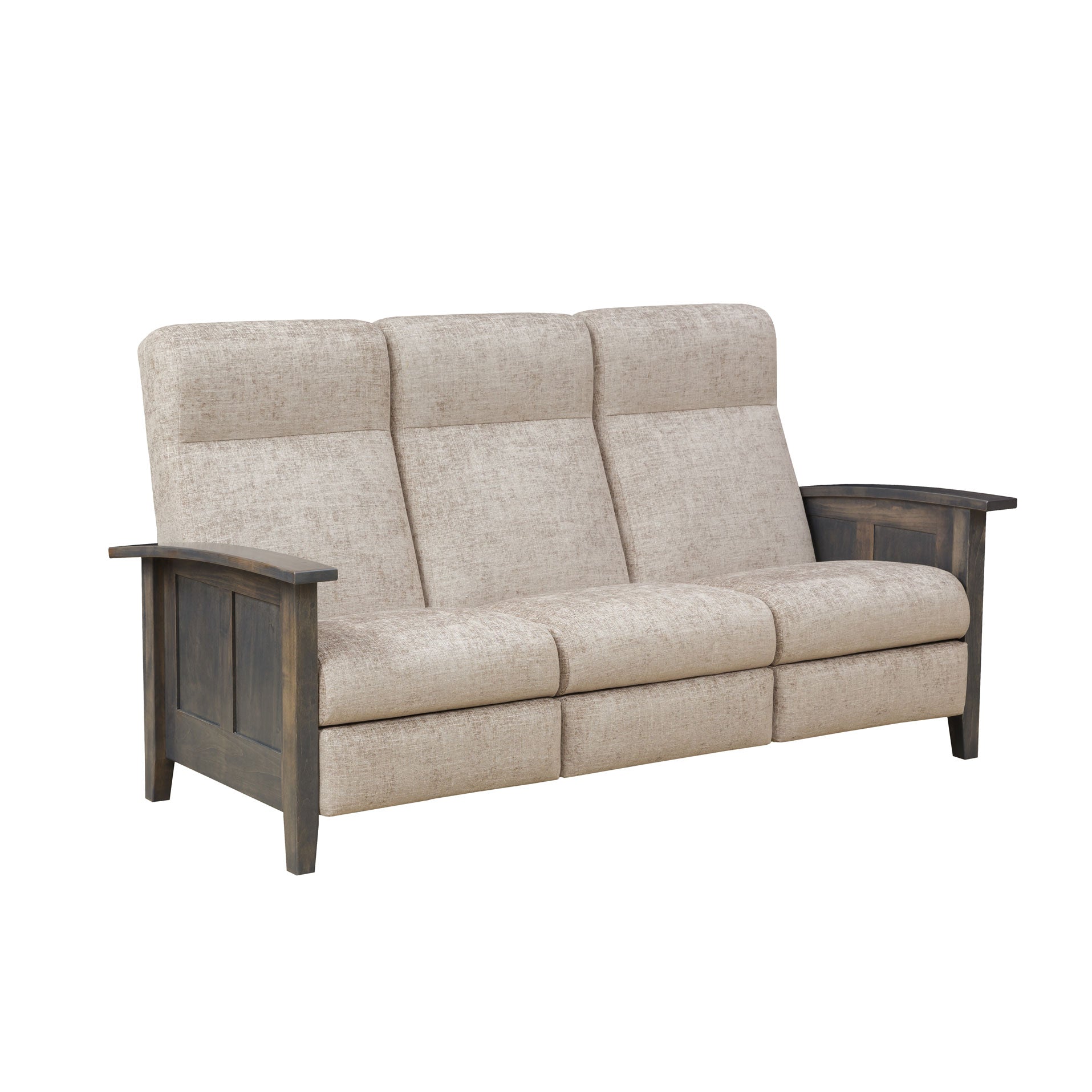 Amish Shaker Recliner Sofa - snyders.furniture