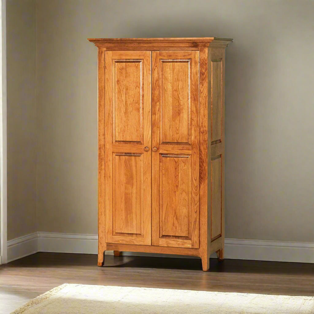 Amish Shaker Windsor 2-Door Armoire - snyders.furniture