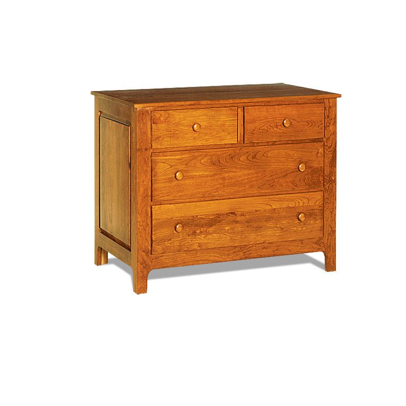 Amish Shaker Windsor 4 Drawer Single Dresser