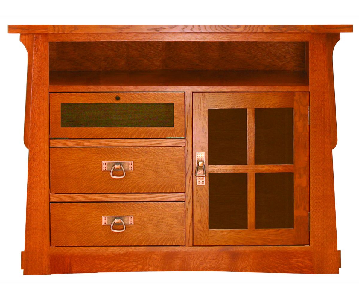 Amish Solid Wood Alamosa 1-Door TV Console - snyders.furniture