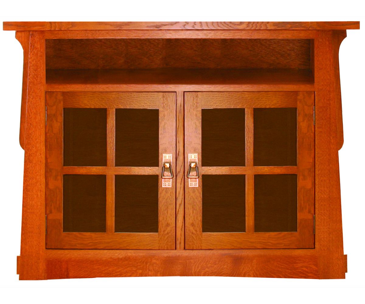 Amish Solid Wood Alamosa 2-Door TV Console - snyders.furniture