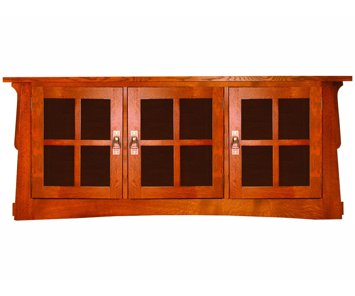Amish Solid Wood Alamosa 3-Door TV Console - snyders.furniture