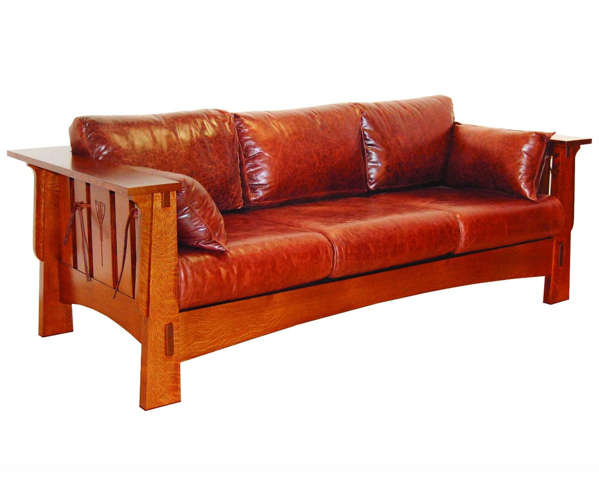 Amish Solid Wood Alamosa Sofa - snyders.furniture
