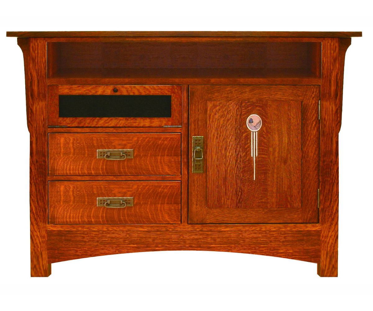 Amish Solid Wood Artesano 1-Door TV Console - snyders.furniture