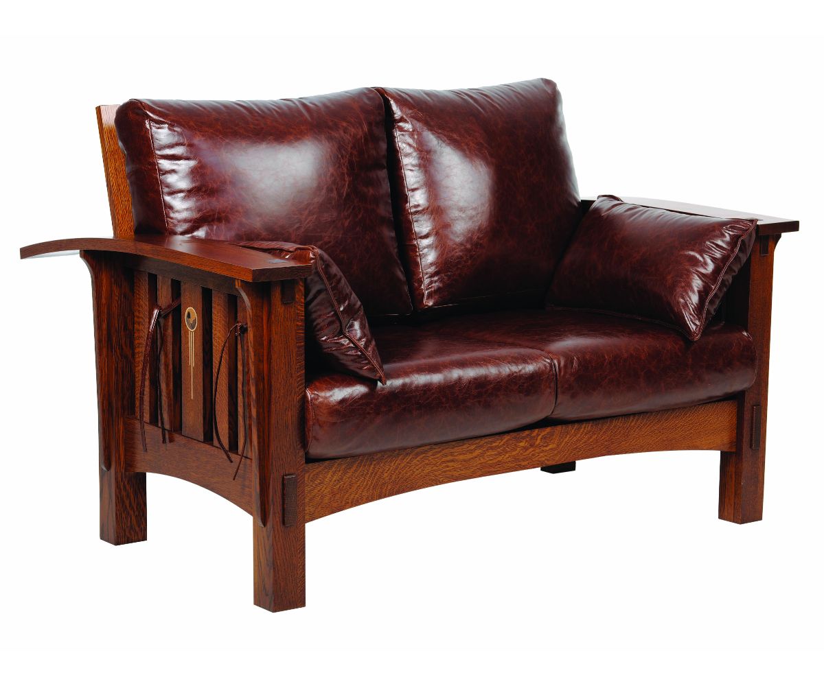Amish Solid Wood Artesano Loveseat - snyders.furniture
