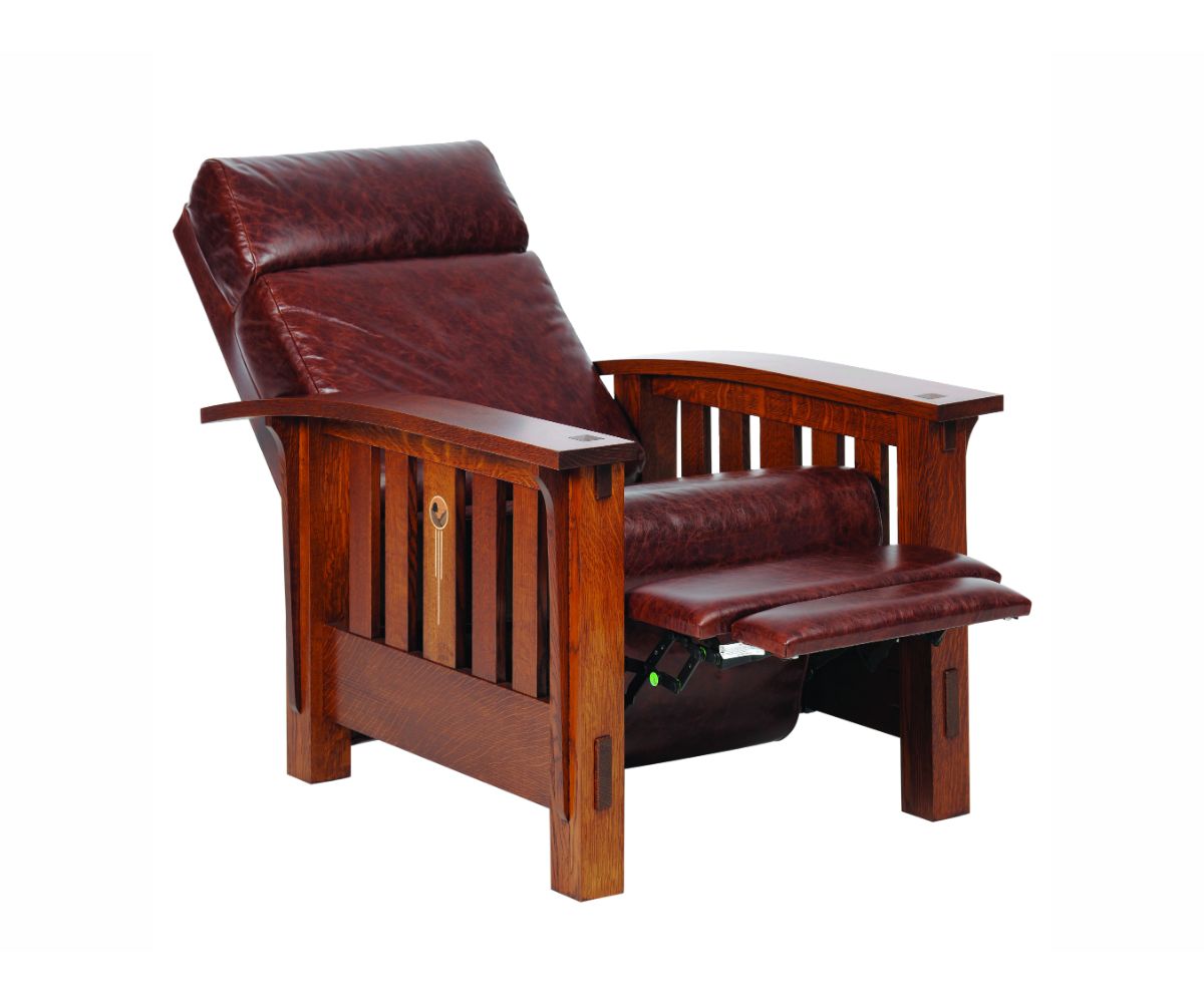 Amish Solid Wood Artesano Morris Recliner - snyders.furniture